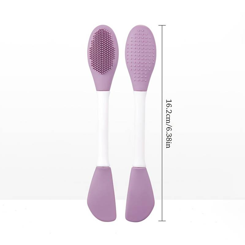 DOUBLE-HEADED SILICONE FACE MASK APPLICATOR